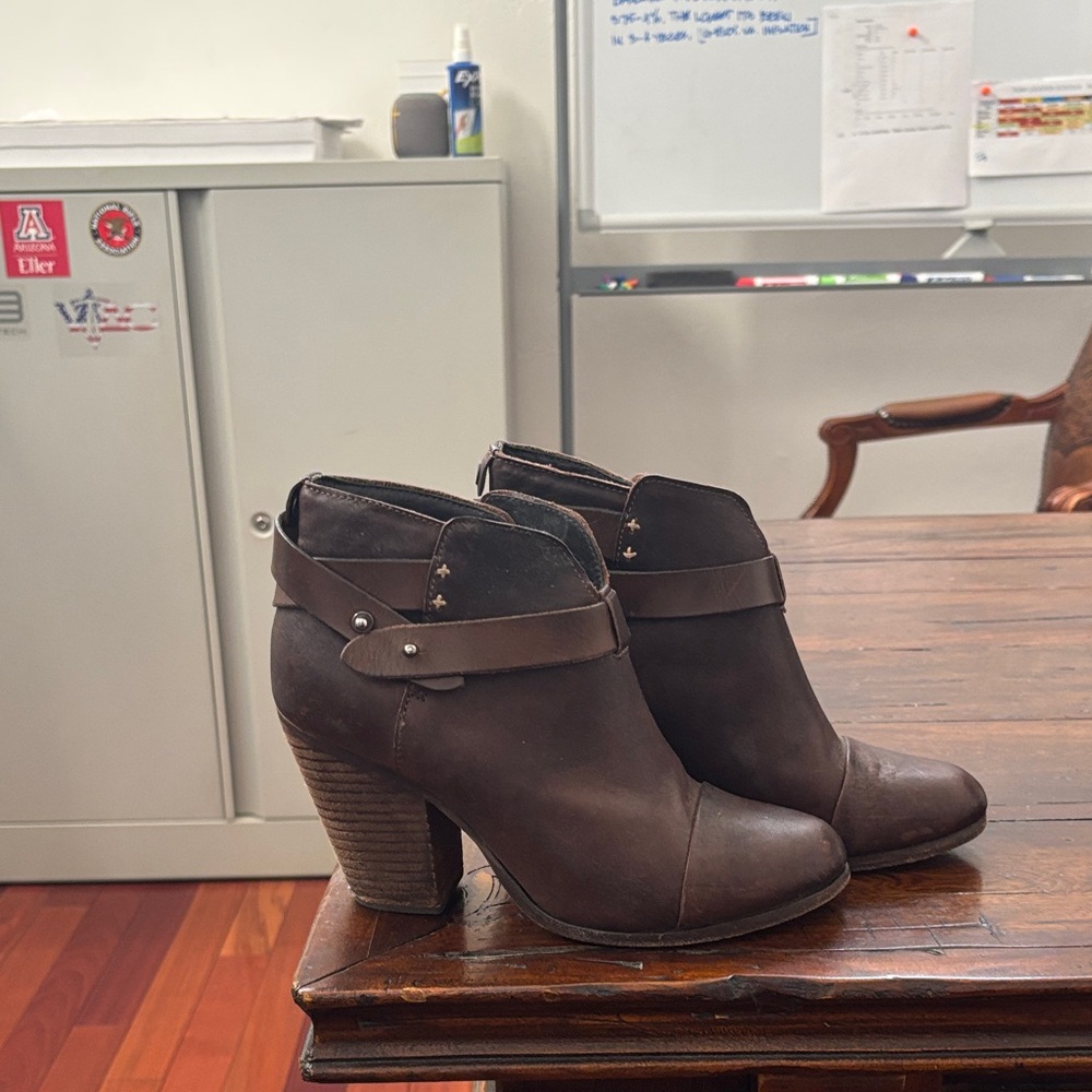 rag & bone Dark Brown Ankle Booties